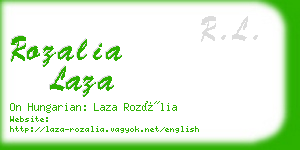rozalia laza business card
